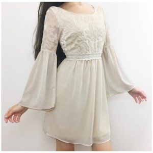 FLYING TOMATO CRUSHED VELVET CHIFFON DRESS - SZ S